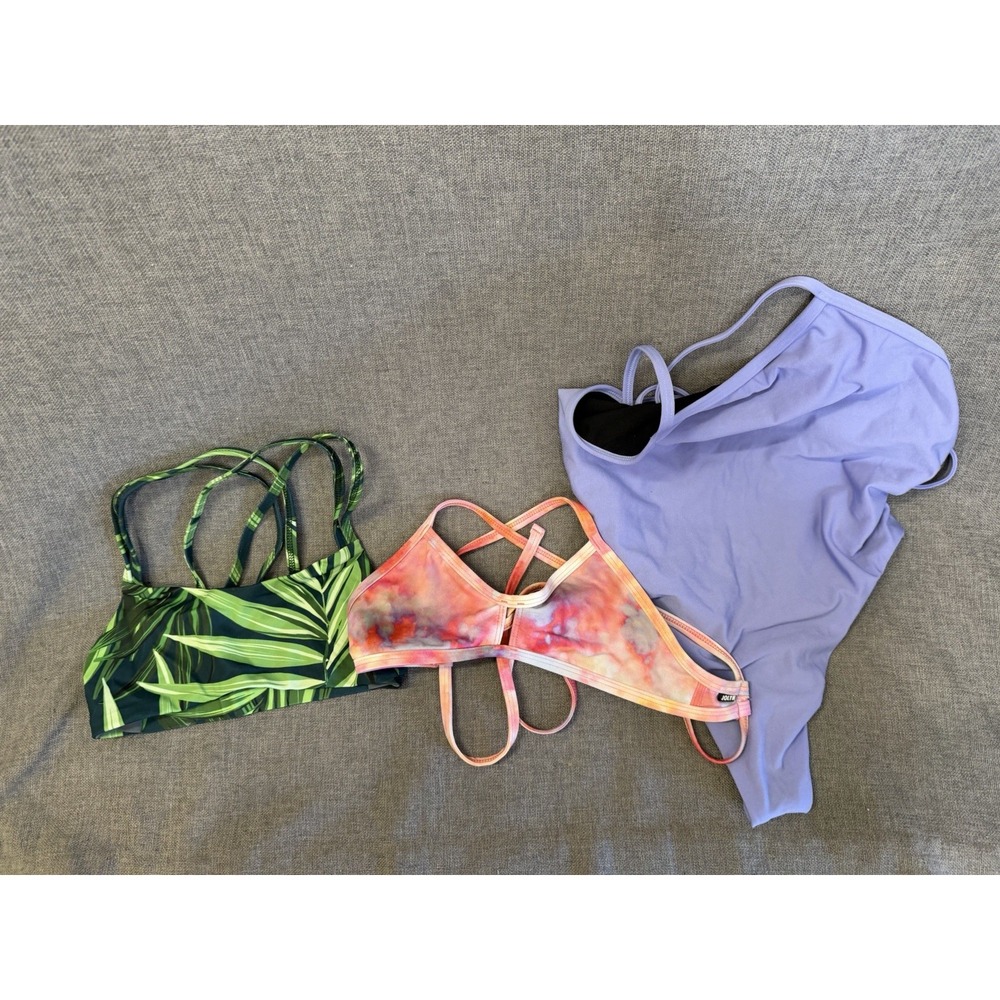 Jolyn 3 Pc Lot XS Fendricks Suit, Vent, Lexi, Leaf Lavender (2) Tops (1) 1 Piece